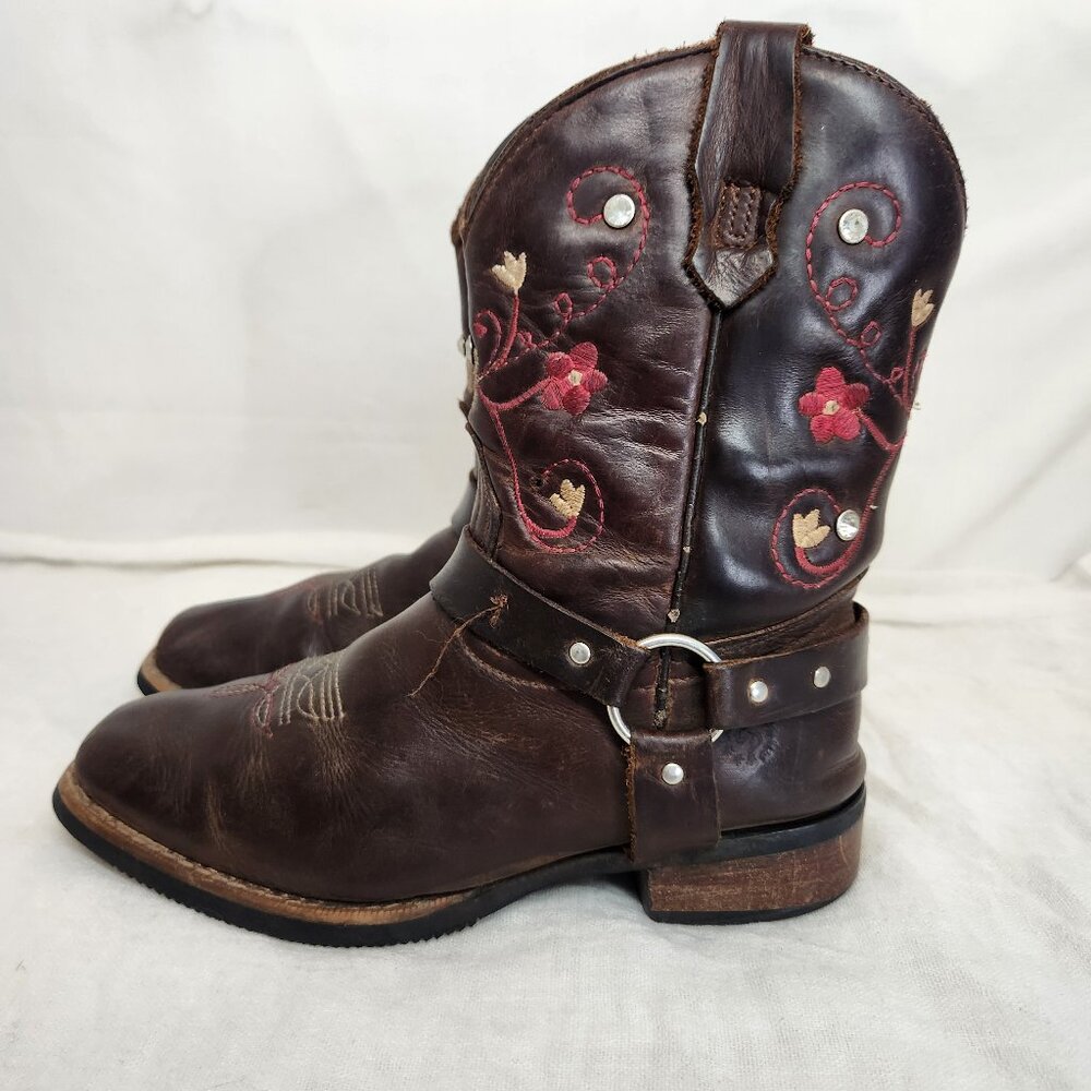 Caballo Dorado Womens Size 5.5-6 Cowgirl Boots Floral Embroidery